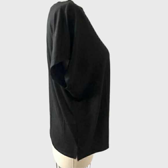 Black Casual Women's Top Size L - Picture 4 of 4